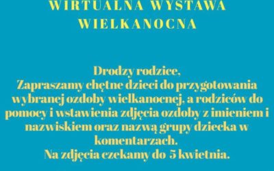 Ozdoba Wielkanocna dziękujemy za przesłanie wirtualnych prac